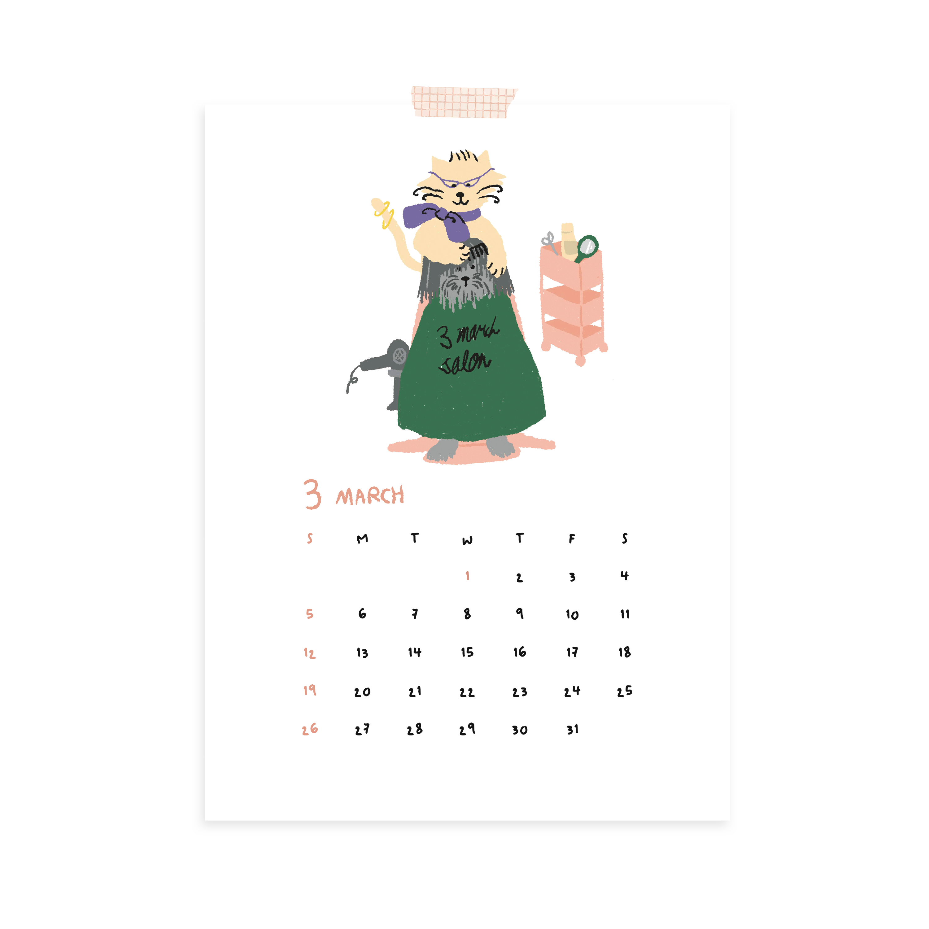 [달력 1+1] Mellow Day 2023 Poster Calendar / Bal9oorak